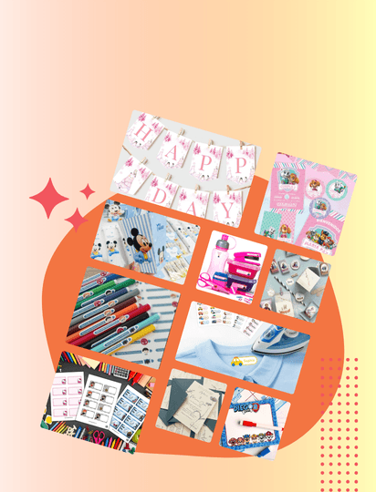 diseños etiquetas escolares