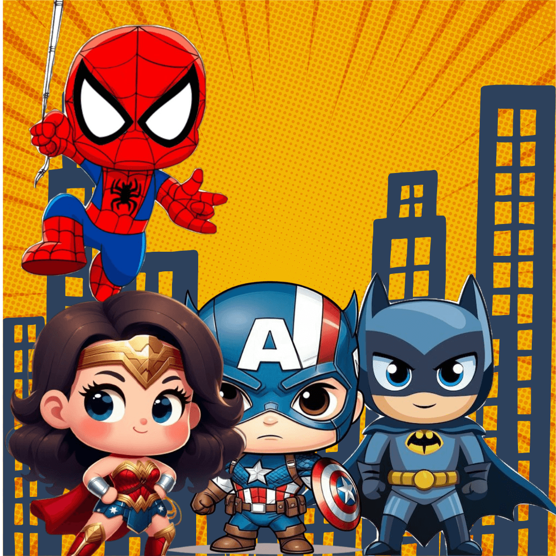 Superheroes kids niños